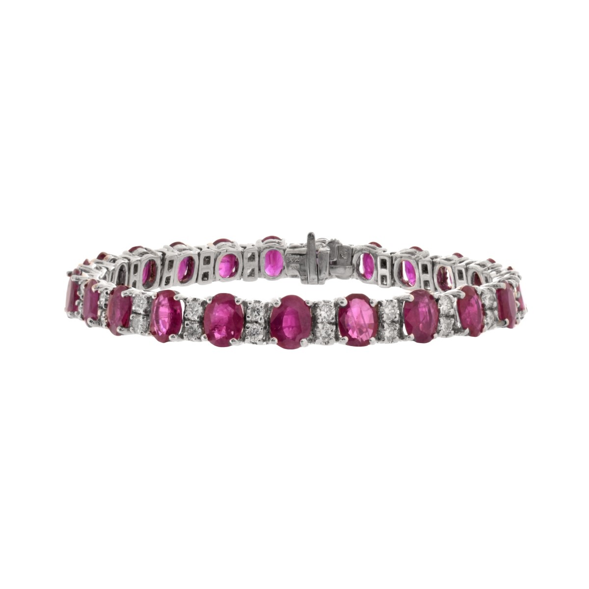 Ruby, Diamond and 14K Bracelet