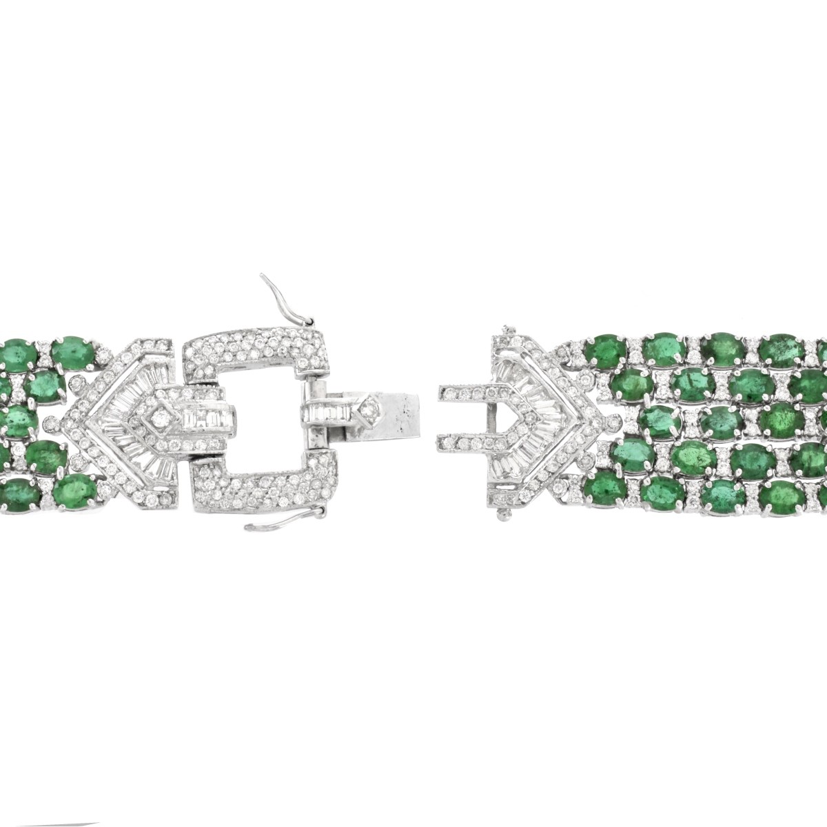 Emerald, Diamond and 18K Bracelet