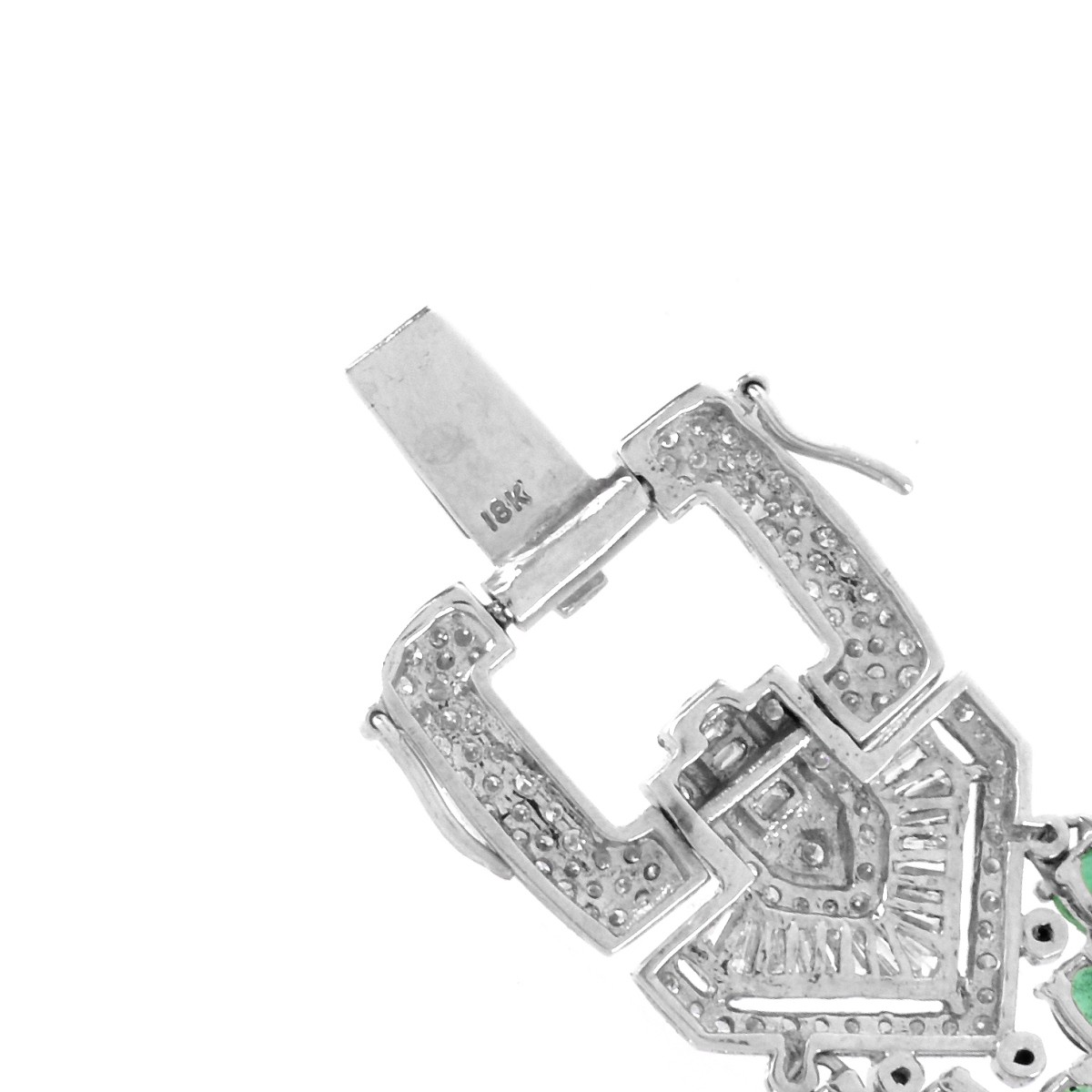 Emerald, Diamond and 18K Bracelet