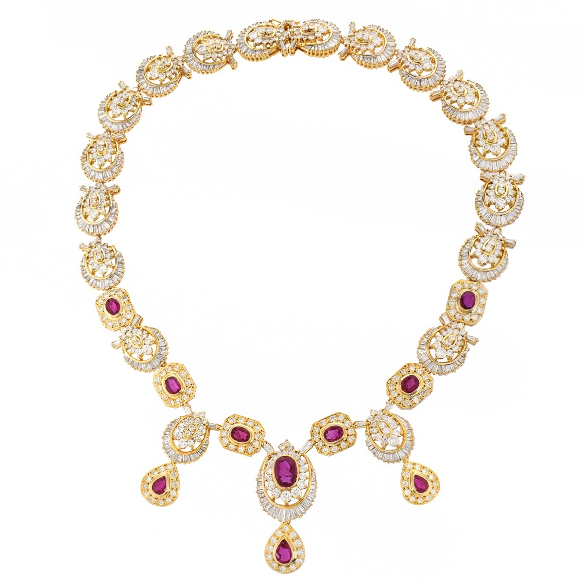 GAL Ruby, Diamond and 14K Necklace