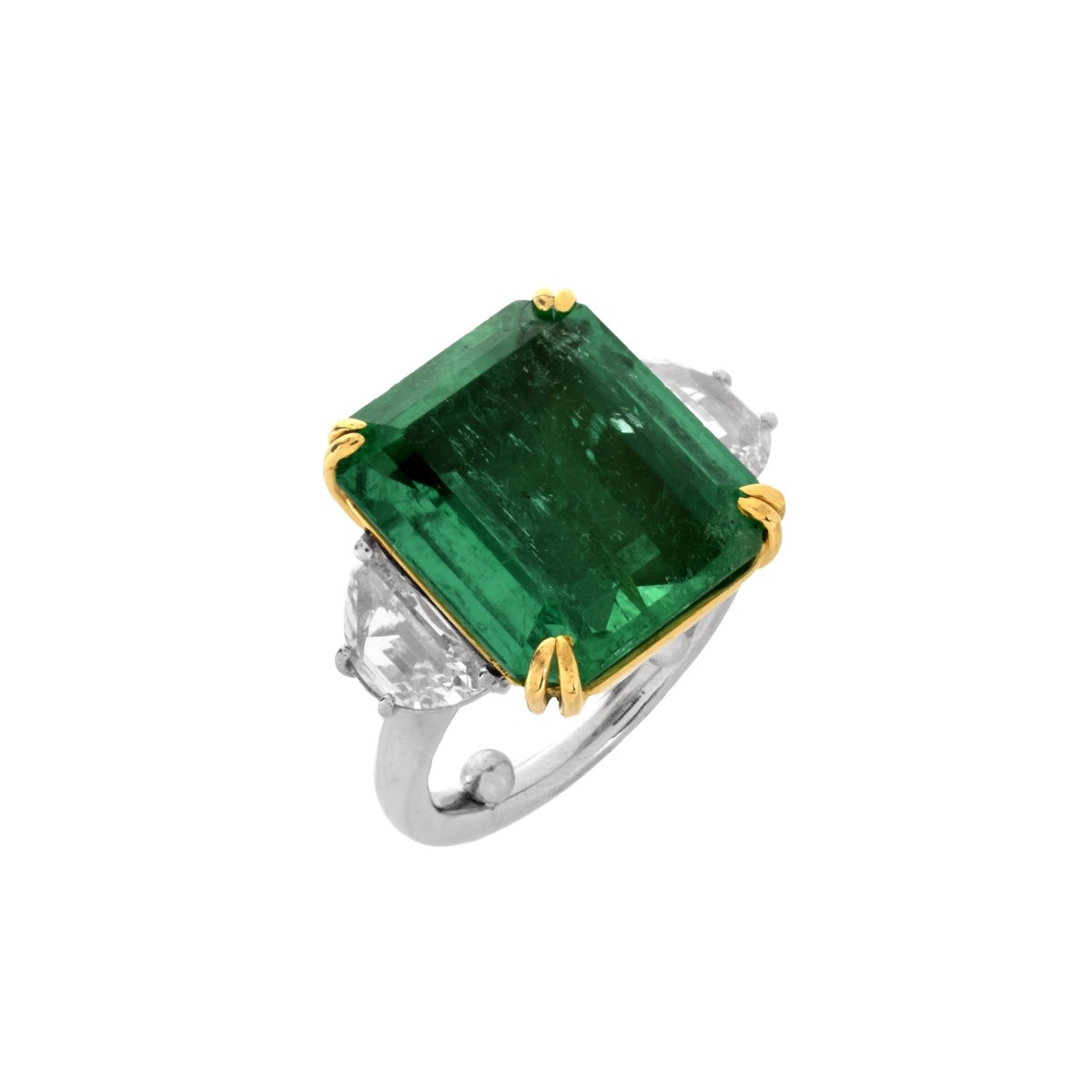 GIA 14.27ct Emerald Ring