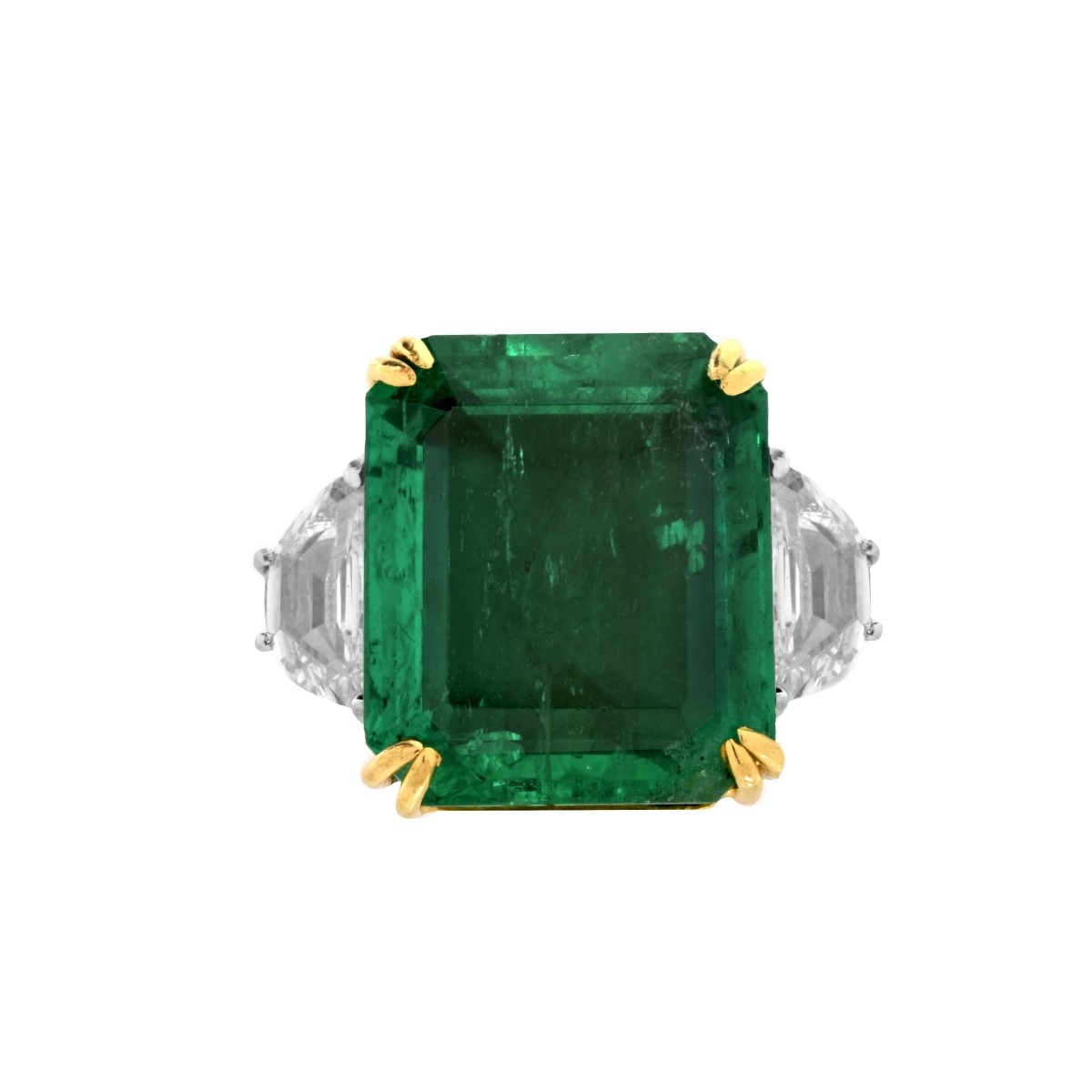 GIA 14.27ct Emerald Ring