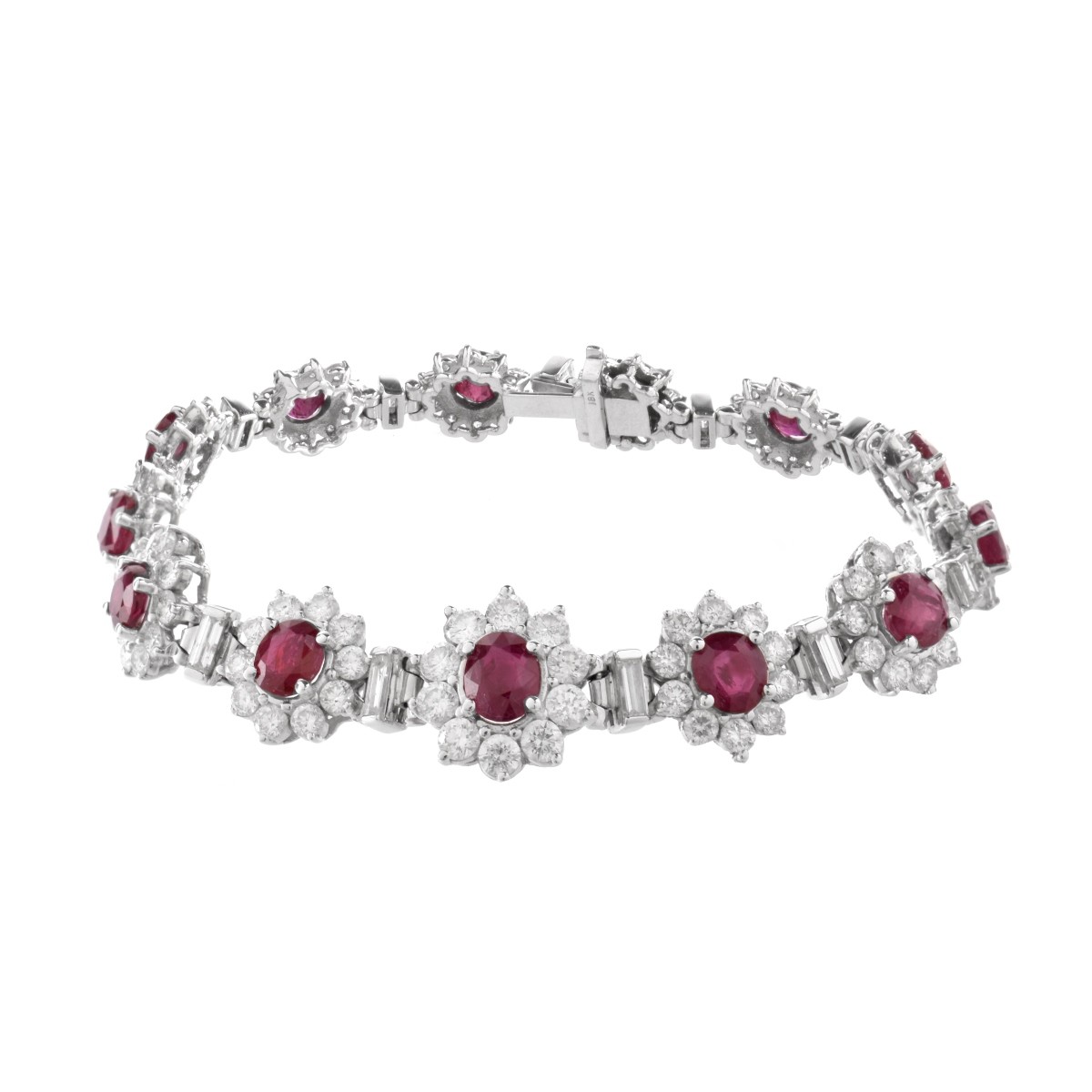 Ruby and Diamond Jewelry Suite