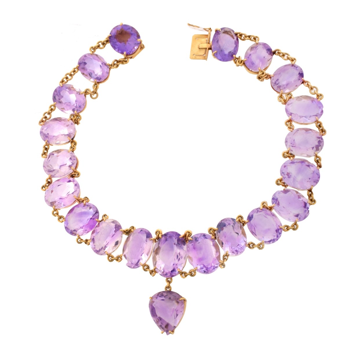 Amethyst and 14K Necklace