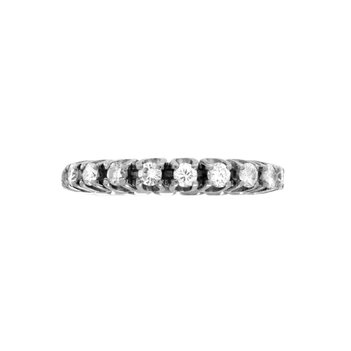 Diamond and 14K Eternity Band