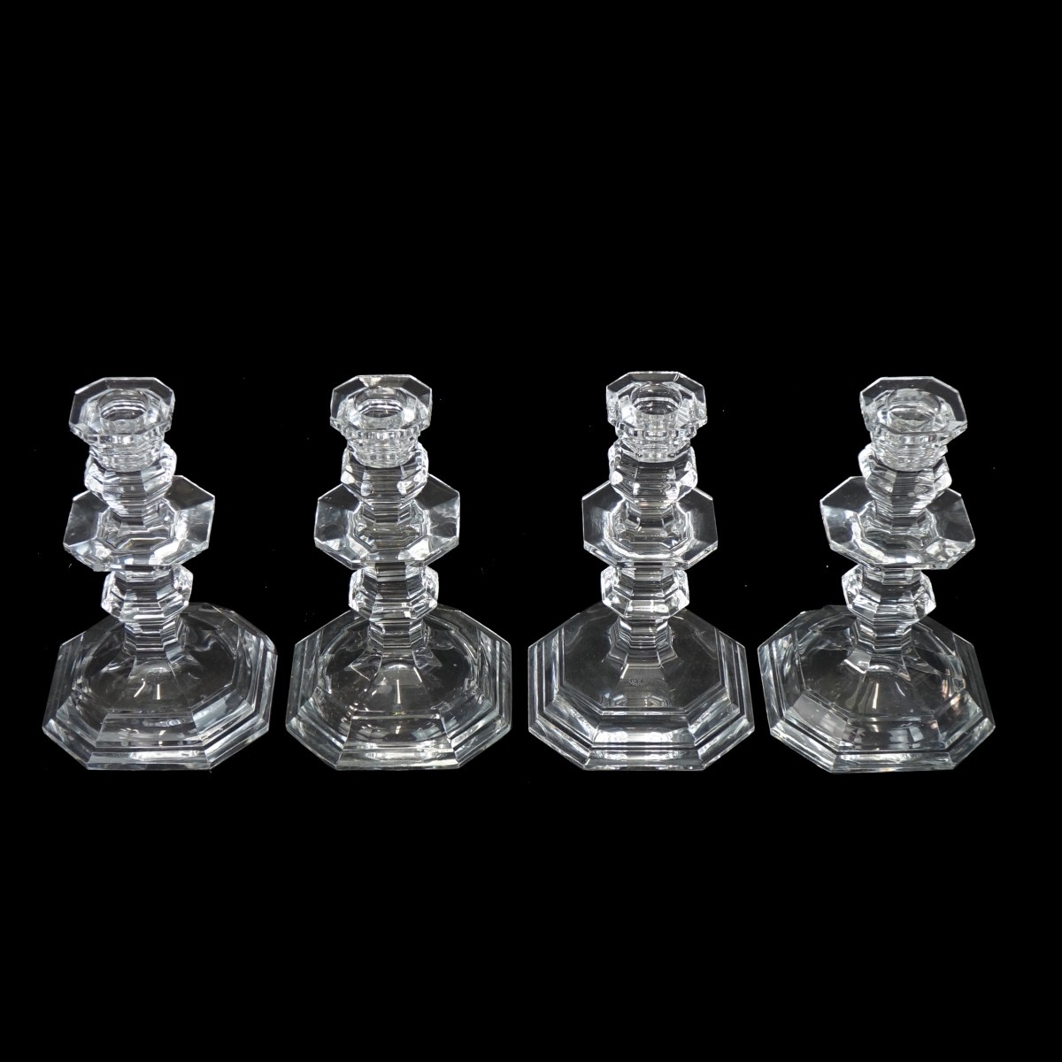 (4) Baccarat Crystal Candlesticks