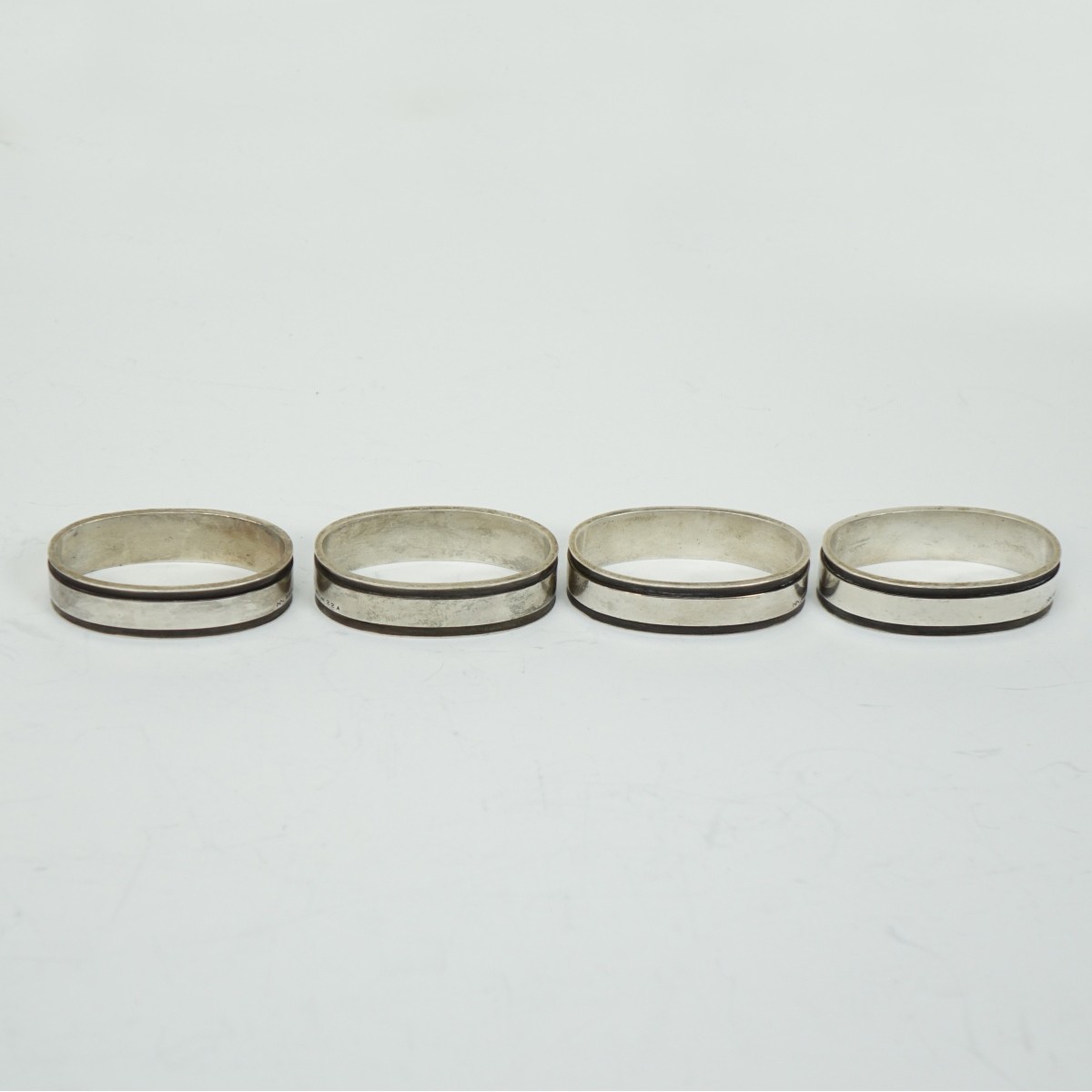 (4) Georg Jensen Sterling Napkin Rings