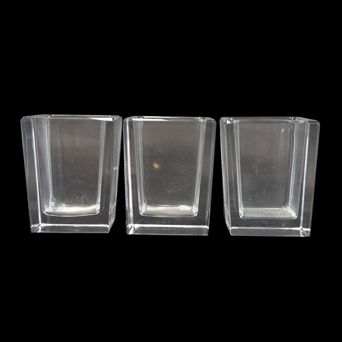 (3) Baccarat Crystal Miniature Vases