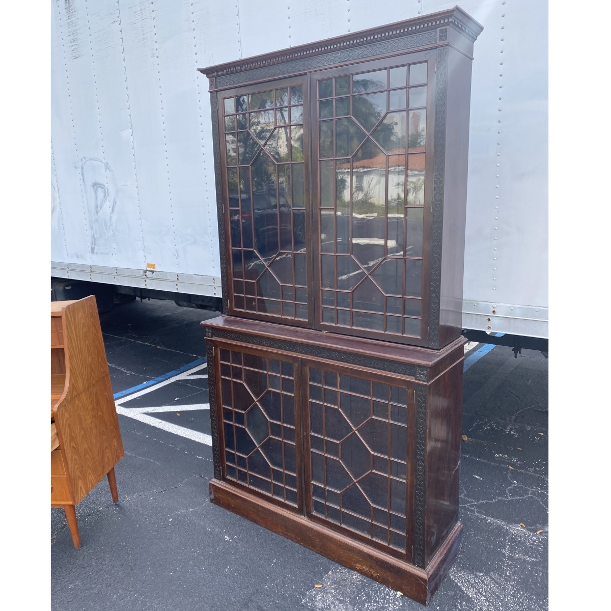 Antique Chinese Chippendale Display Cabinet