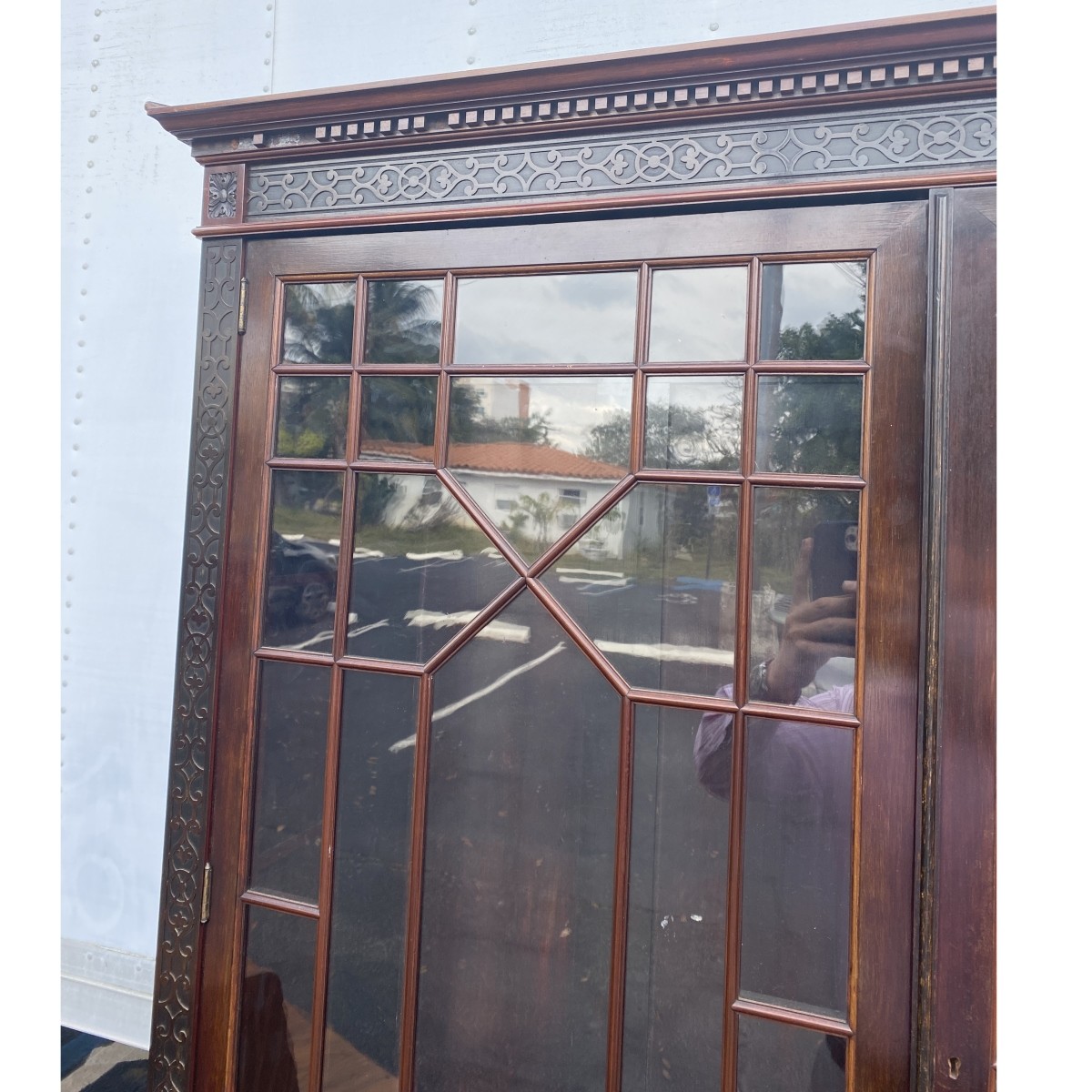 Antique Chinese Chippendale Display Cabinet