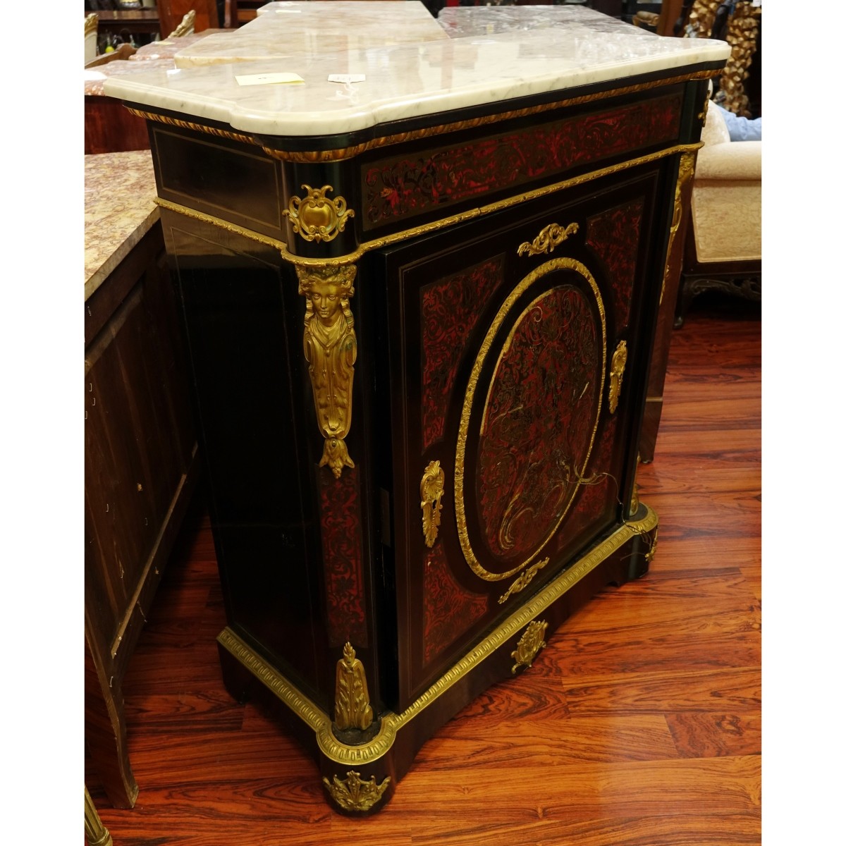 French Napoleon III Boulle Side Cabinet