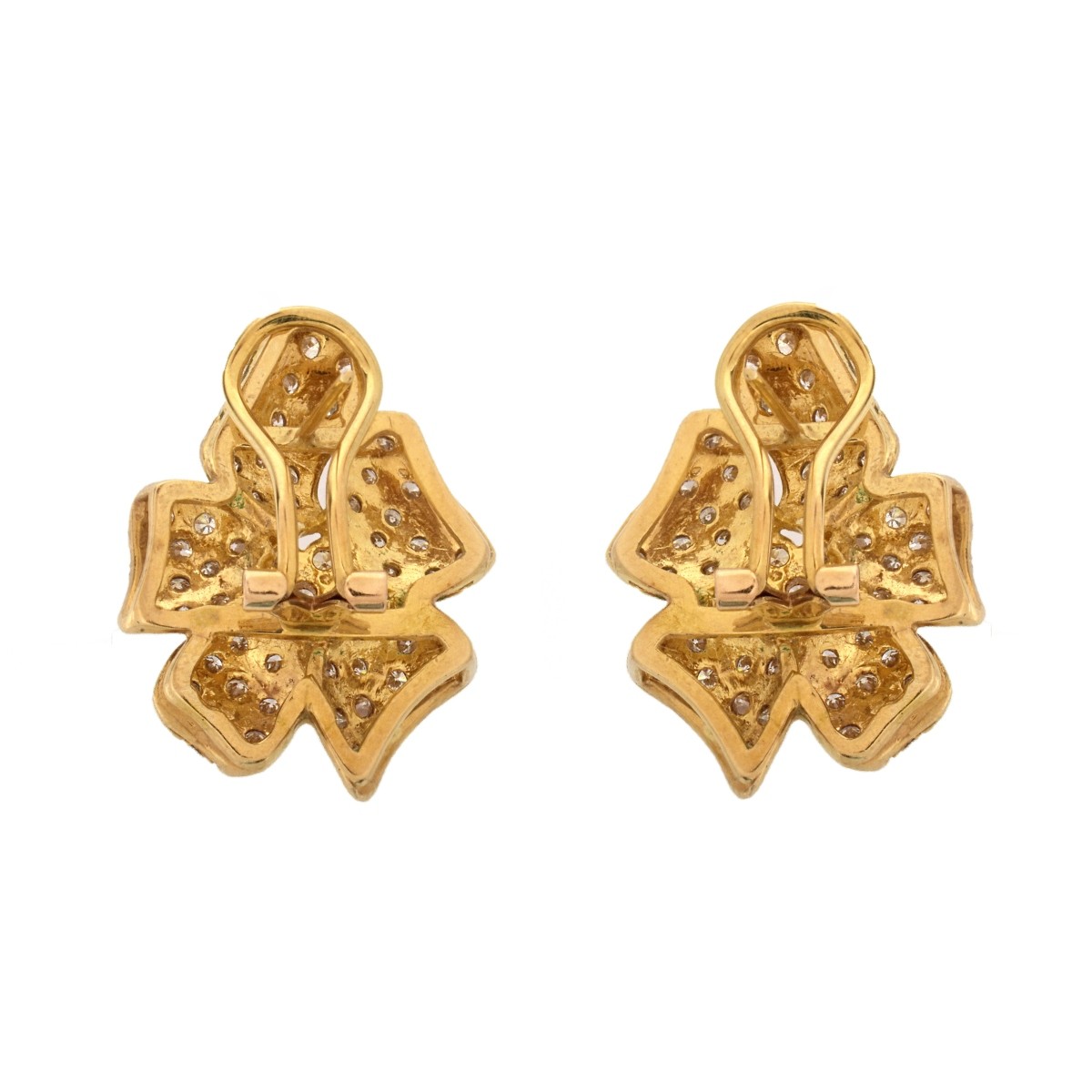 Diamond and 14K Earrings