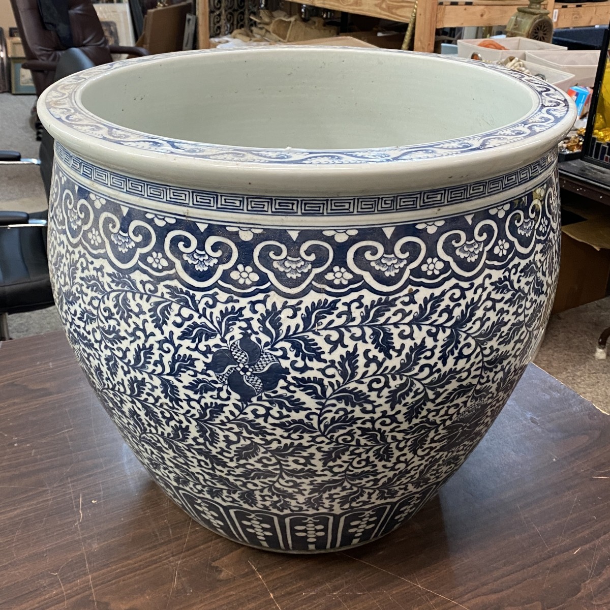 Large Chinese Qing Style Jardiniere