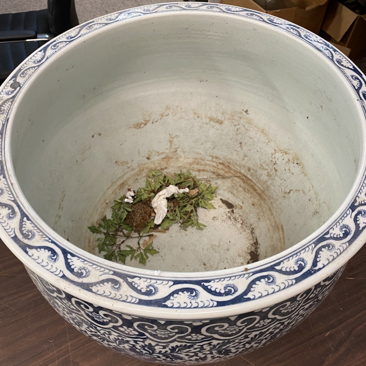 Large Chinese Qing Style Jardiniere