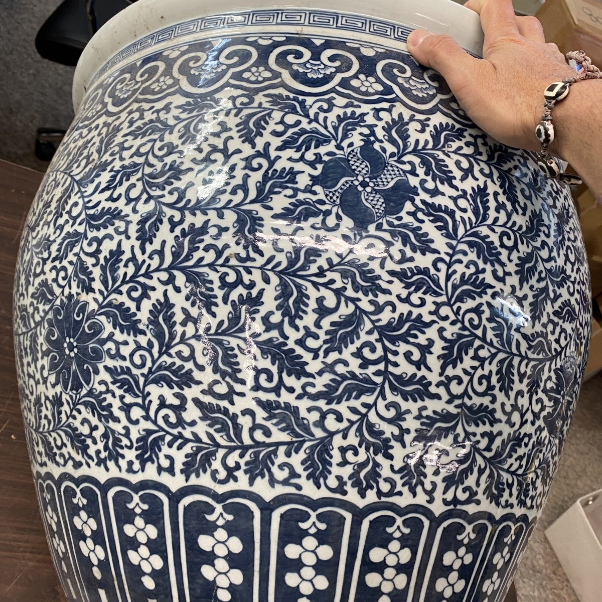 Large Chinese Qing Style Jardiniere