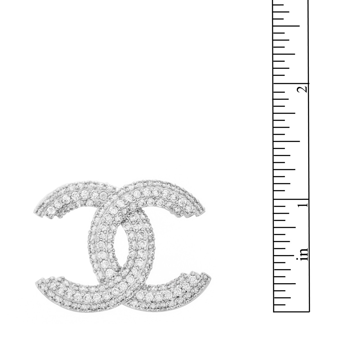 Chanel style Logo Brooch