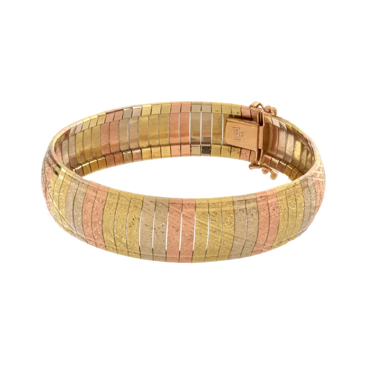 Tri-color 14K Bracelet