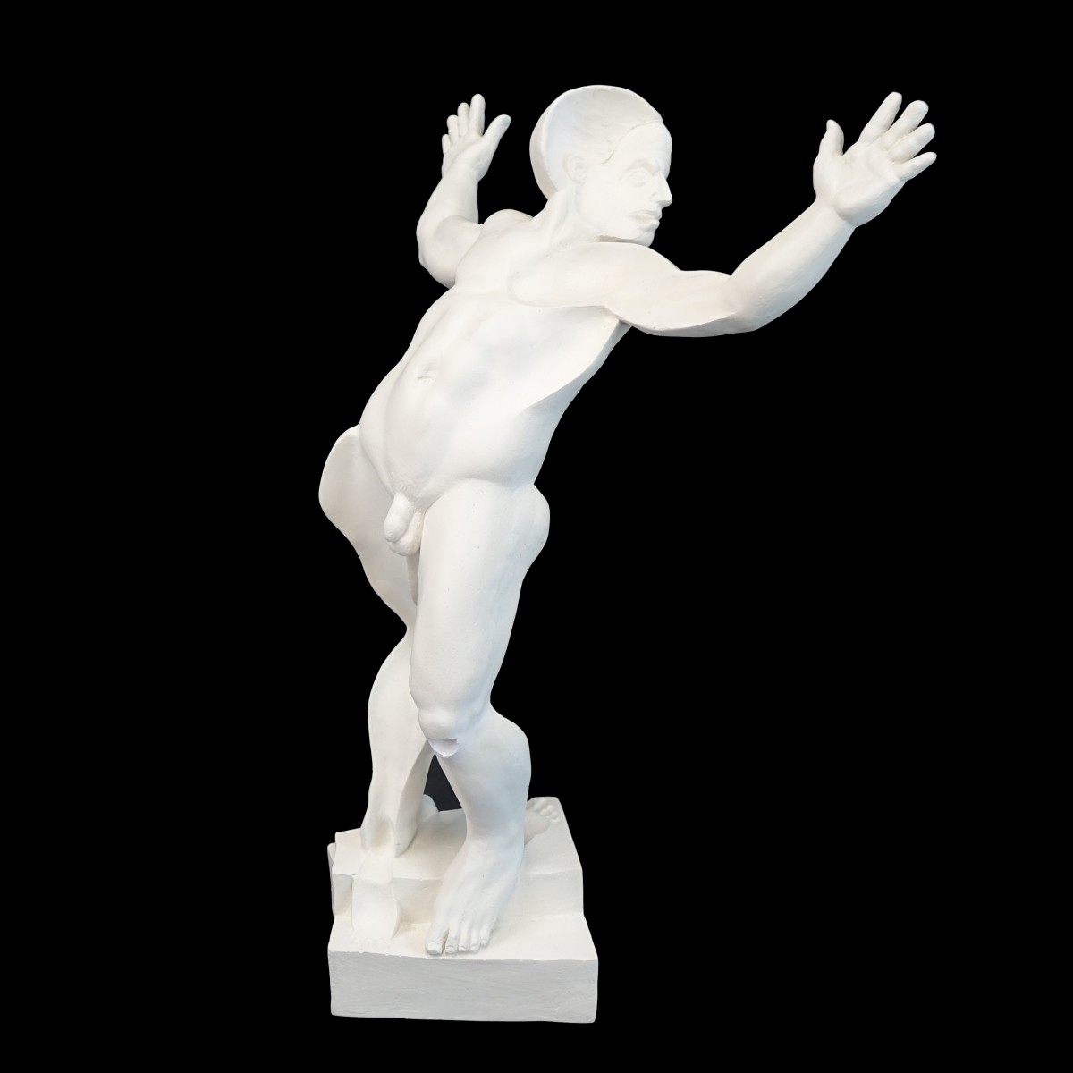 20th C. American School Plaster Sculpture