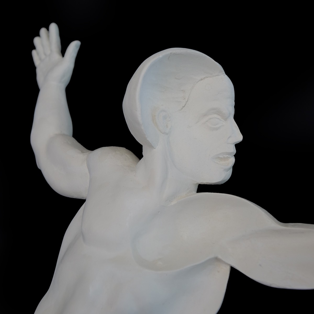 20th C. American School Plaster Sculpture