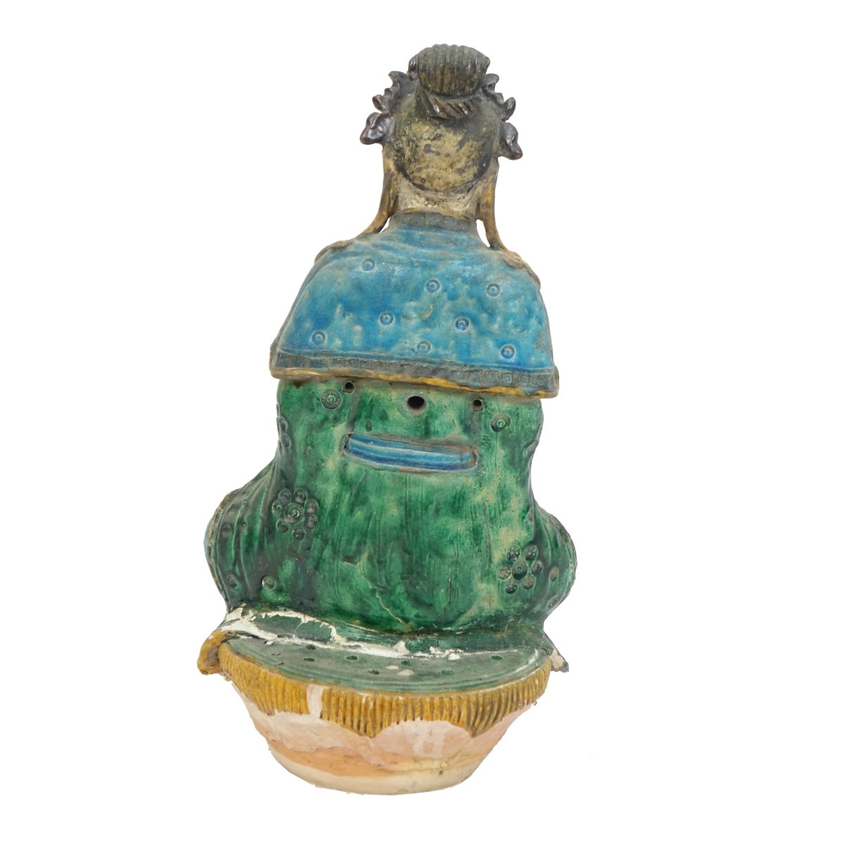 Antique Chinese Glazed Terracotta Buddha