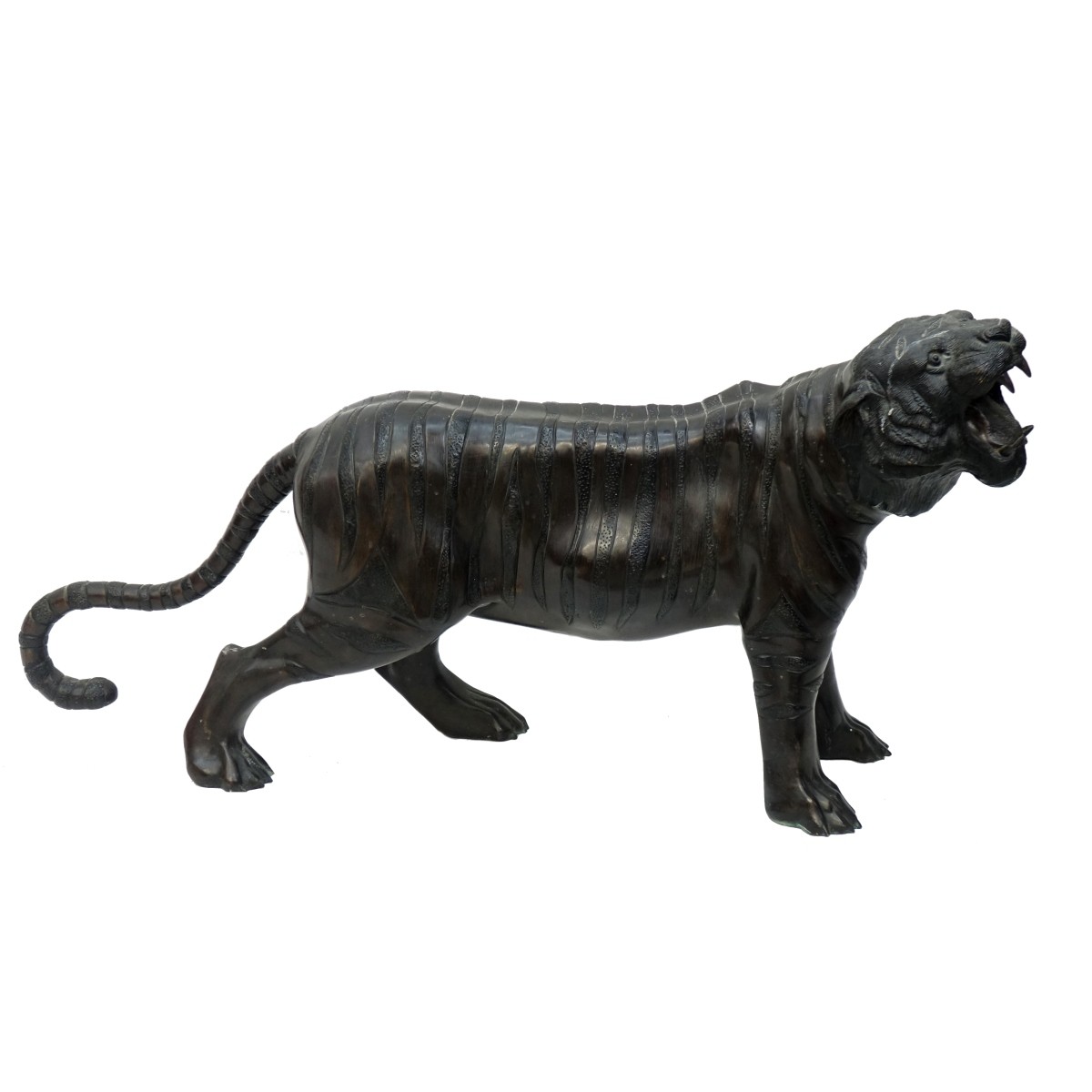 Life Size Japanese Bronze Tiger