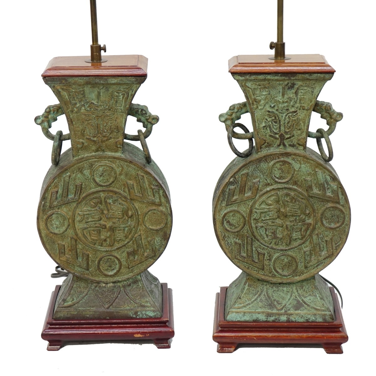 Chinese Archaic style Bronze Lamps