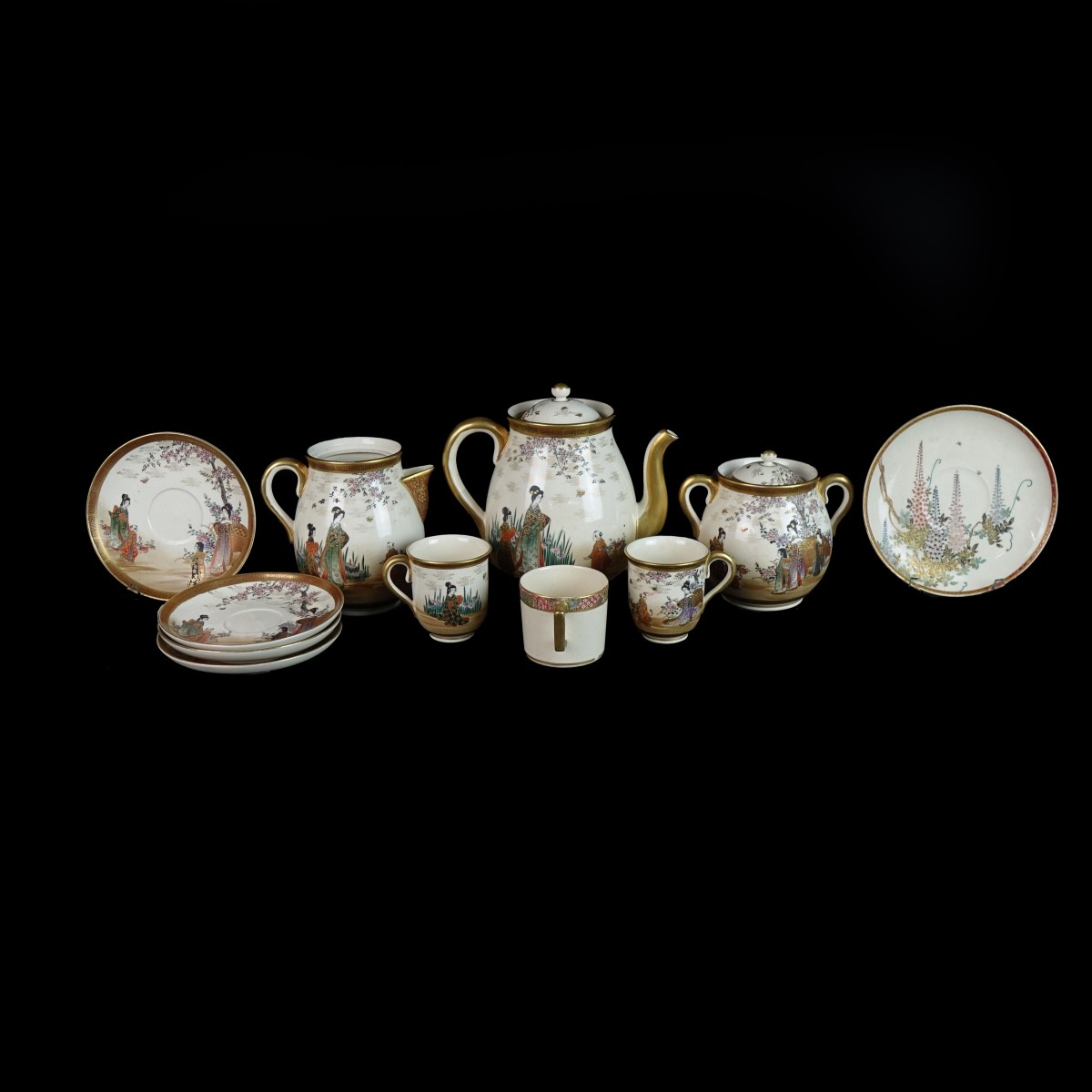 Antique Japanese Tea Set