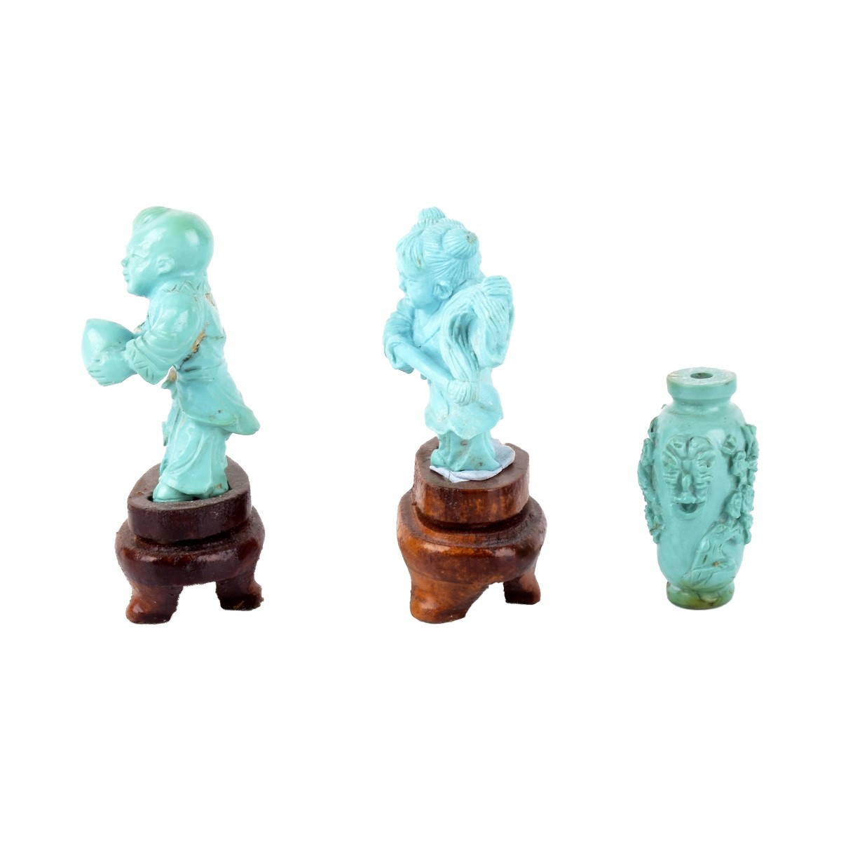 (3) Antique Chinese Turquoise Items