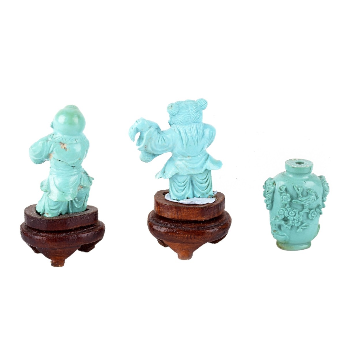 (3) Antique Chinese Turquoise Items