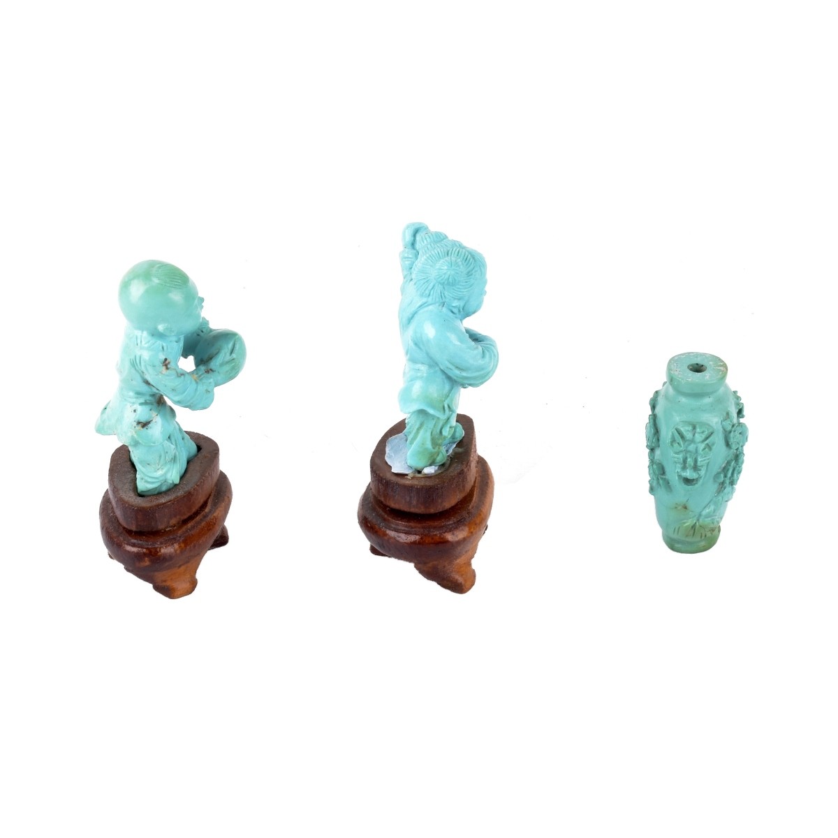 (3) Antique Chinese Turquoise Items