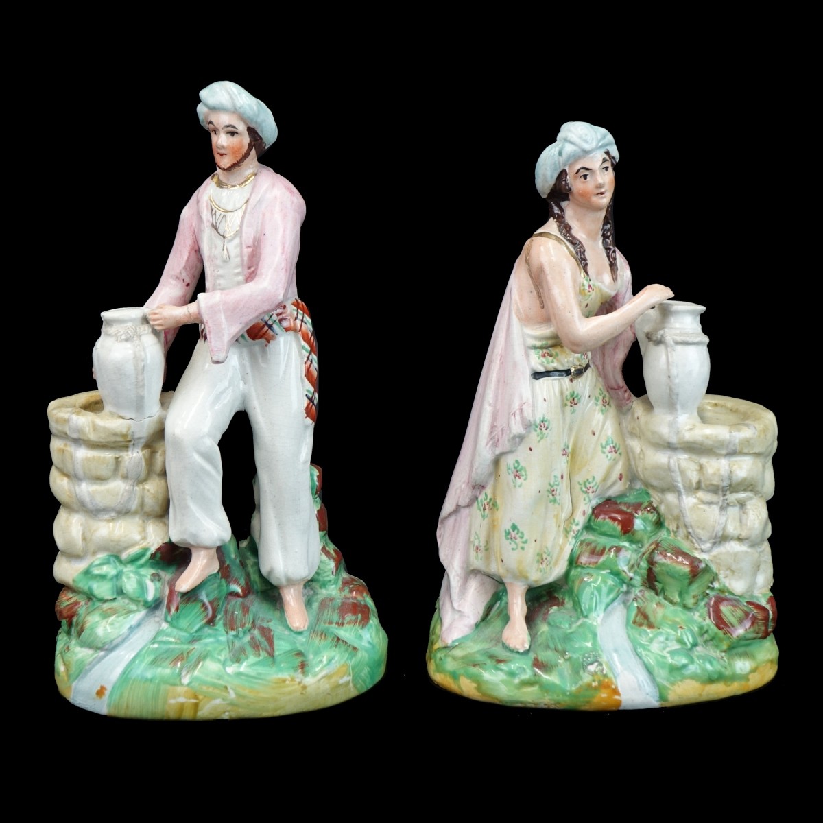 Pair of Antique Staffordshire Figurines