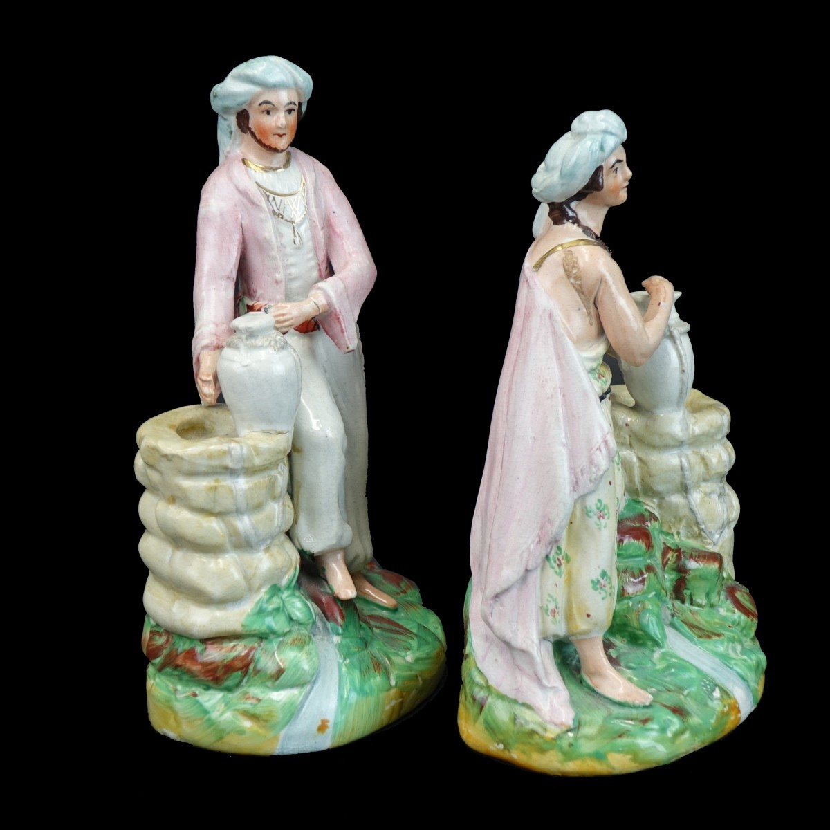 Pair of Antique Staffordshire Figurines