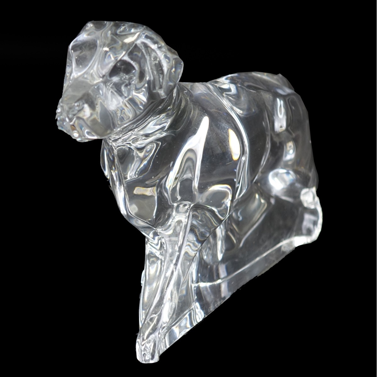 Baccarat Crystal Labrador Figurine