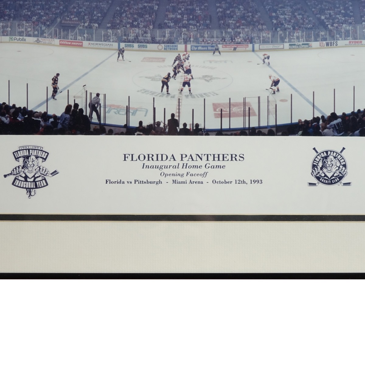 20th C. Offset Lithograph Print "Florida Panthers"