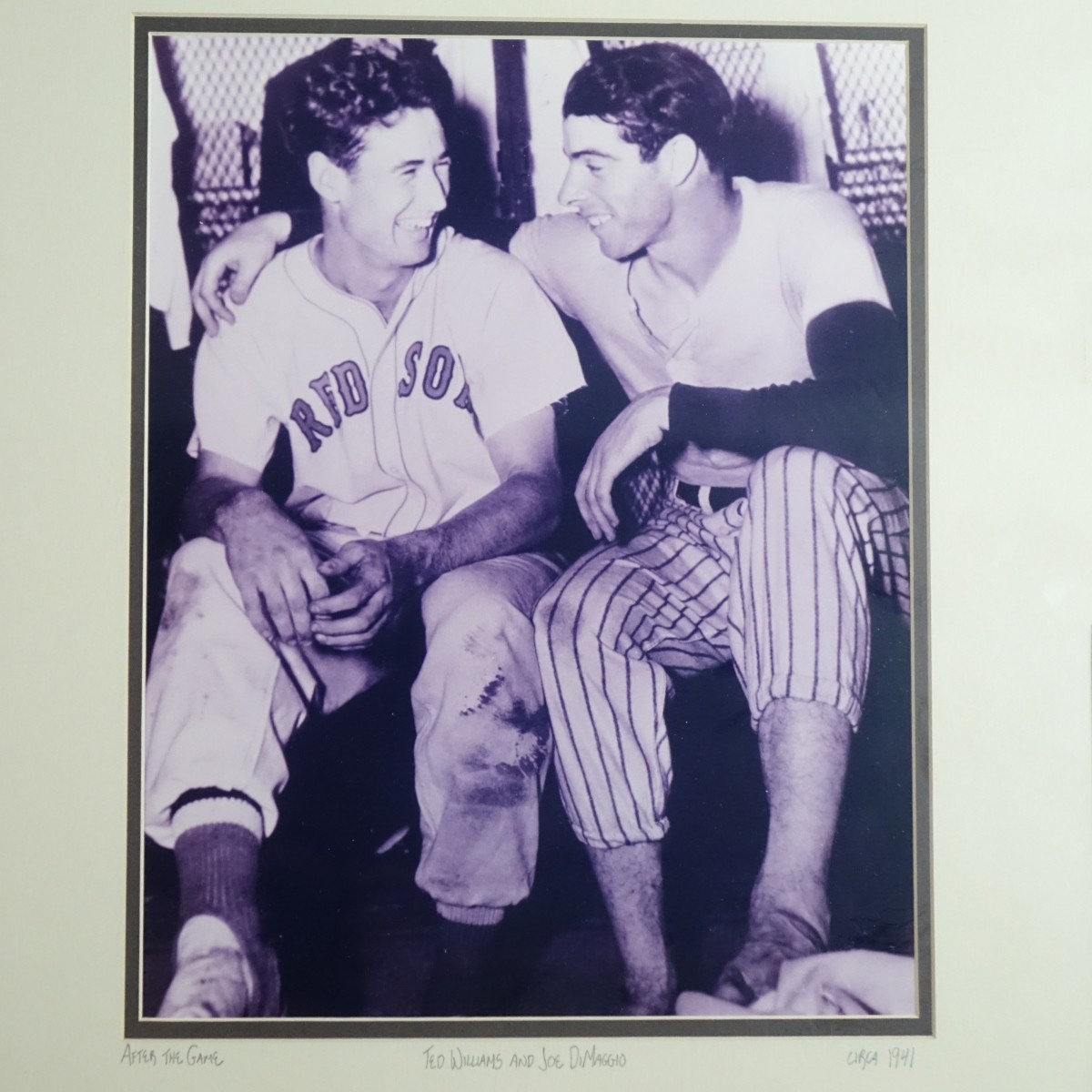 Vintage Ted Williams / Joe DiMaggio Photograph