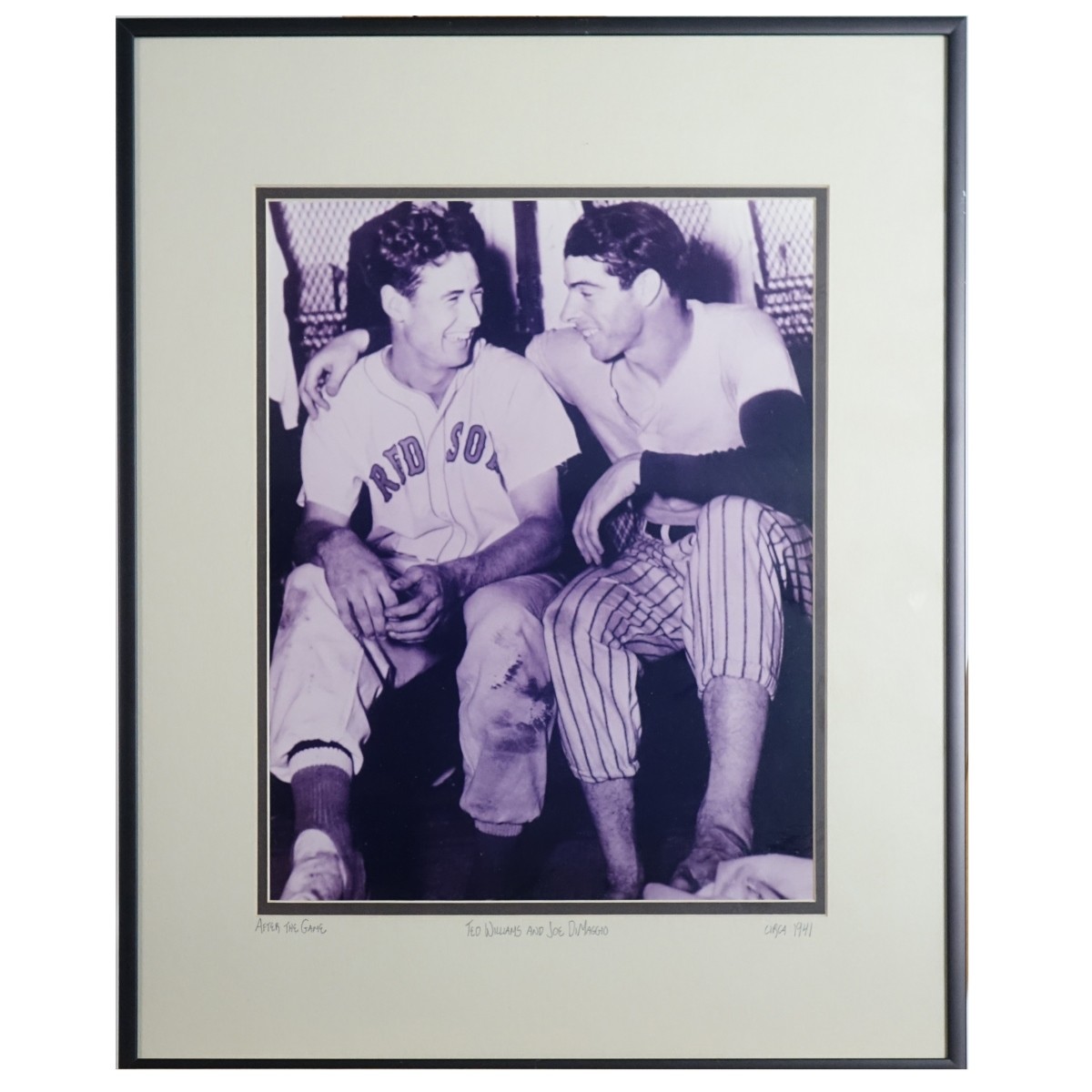 Vintage Ted Williams / Joe DiMaggio Photograph