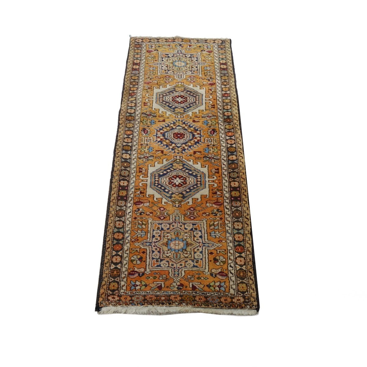 Semi Antique Turkish Oriental Runner