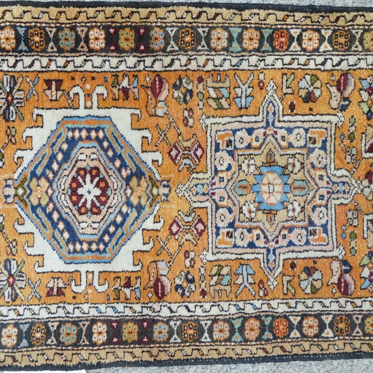 Semi Antique Turkish Oriental Runner