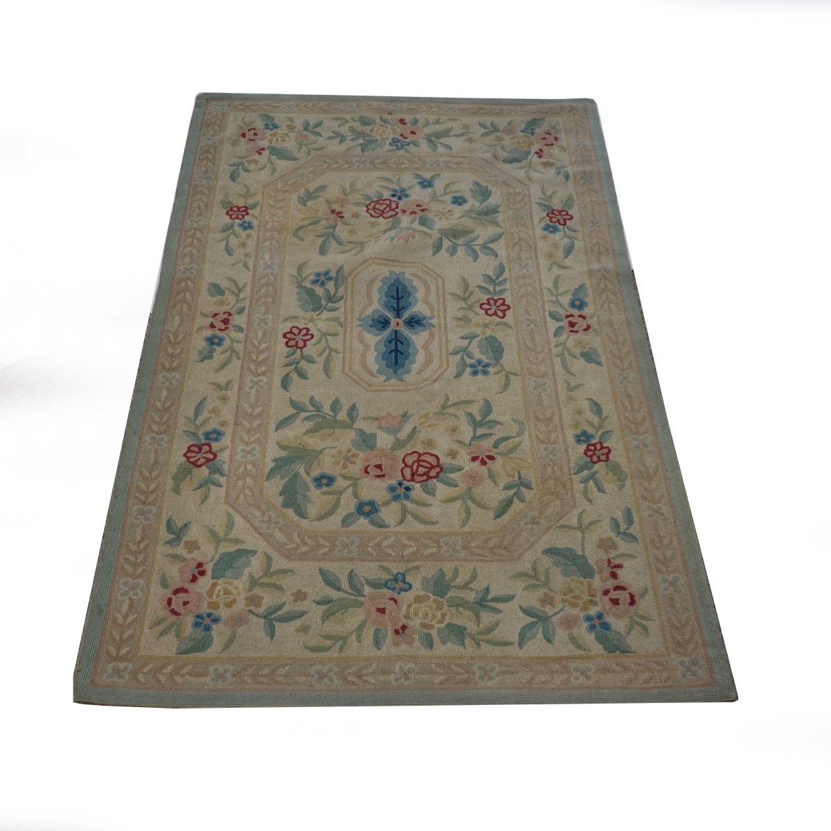 Early 20th C. French Style Hooked Rug