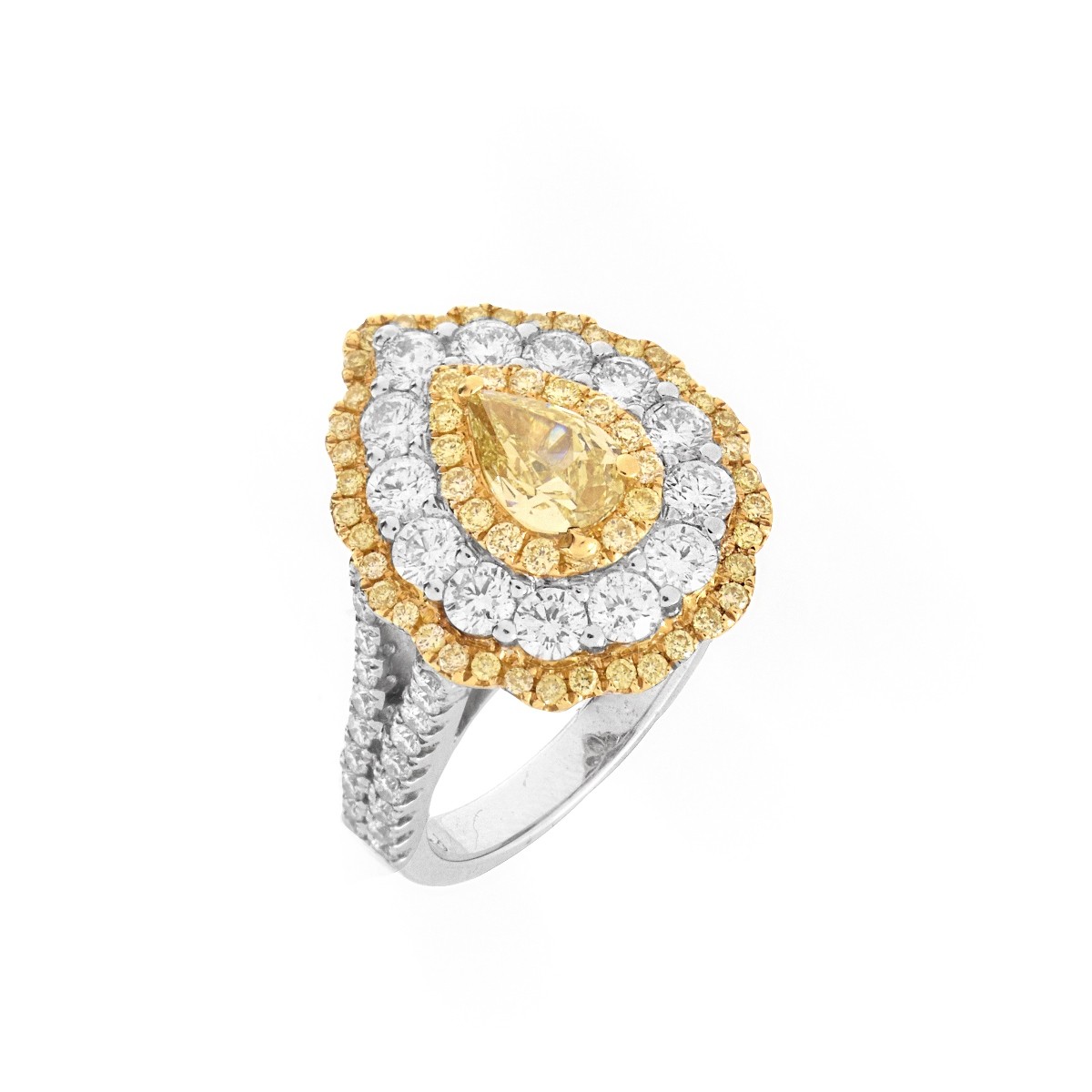 Diamond and 18K Ring