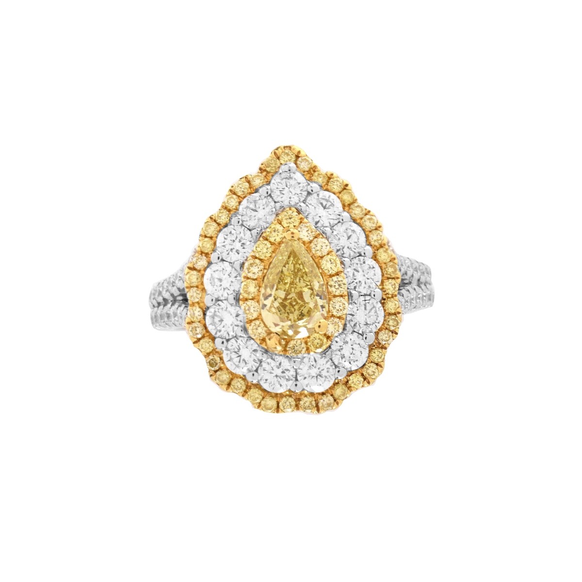 Diamond and 18K Ring