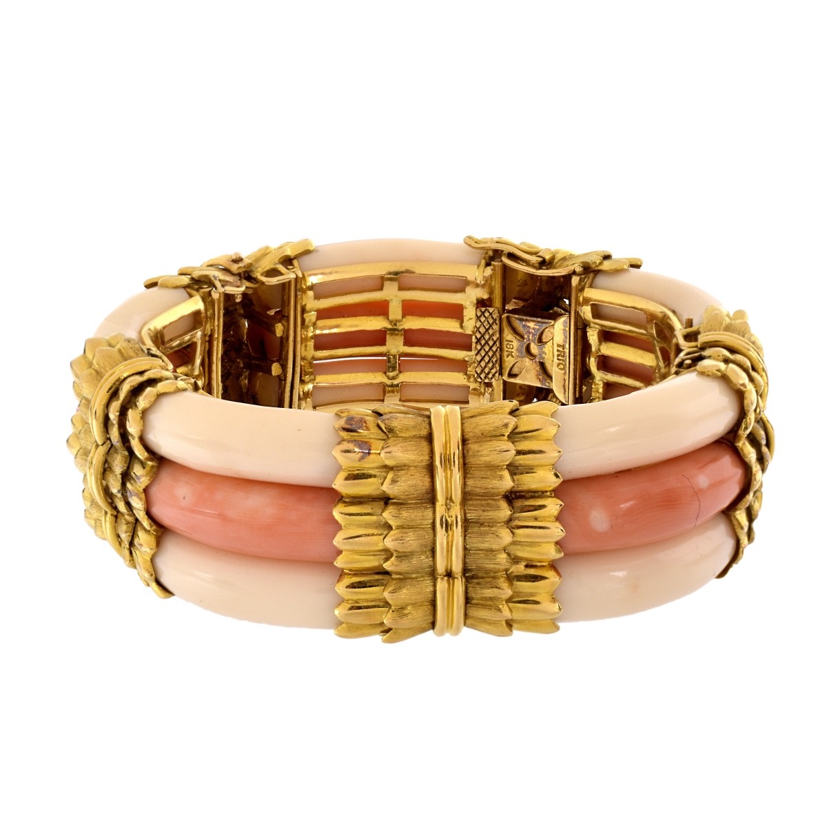 Trio Coral and 18K Bracelet