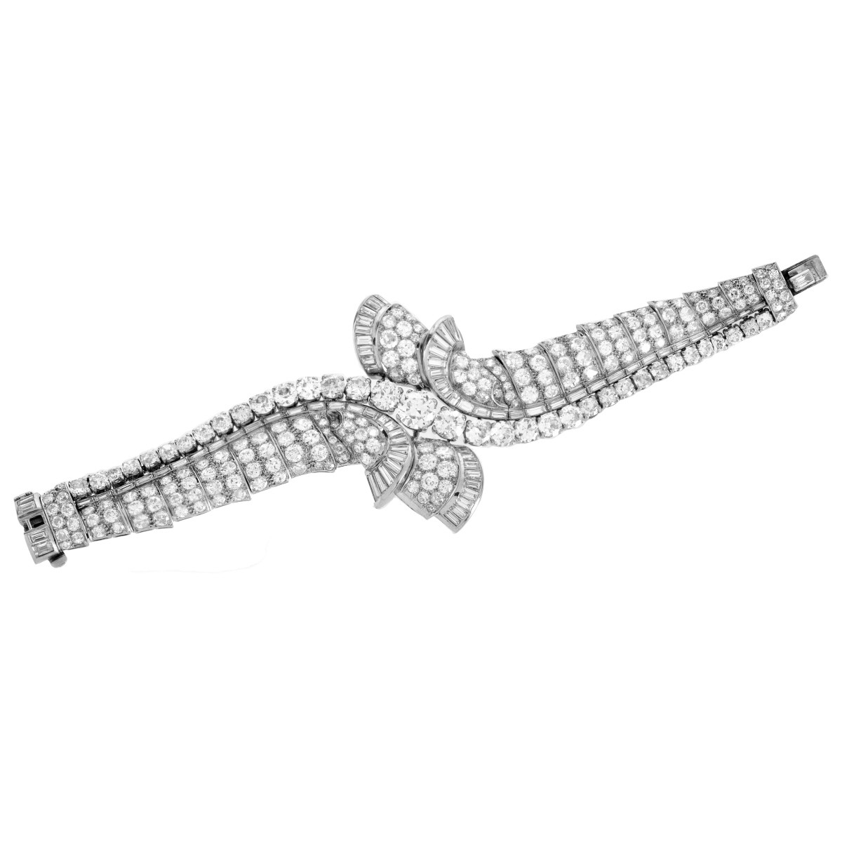 Art Deco Diamond and Platinum Bracelet