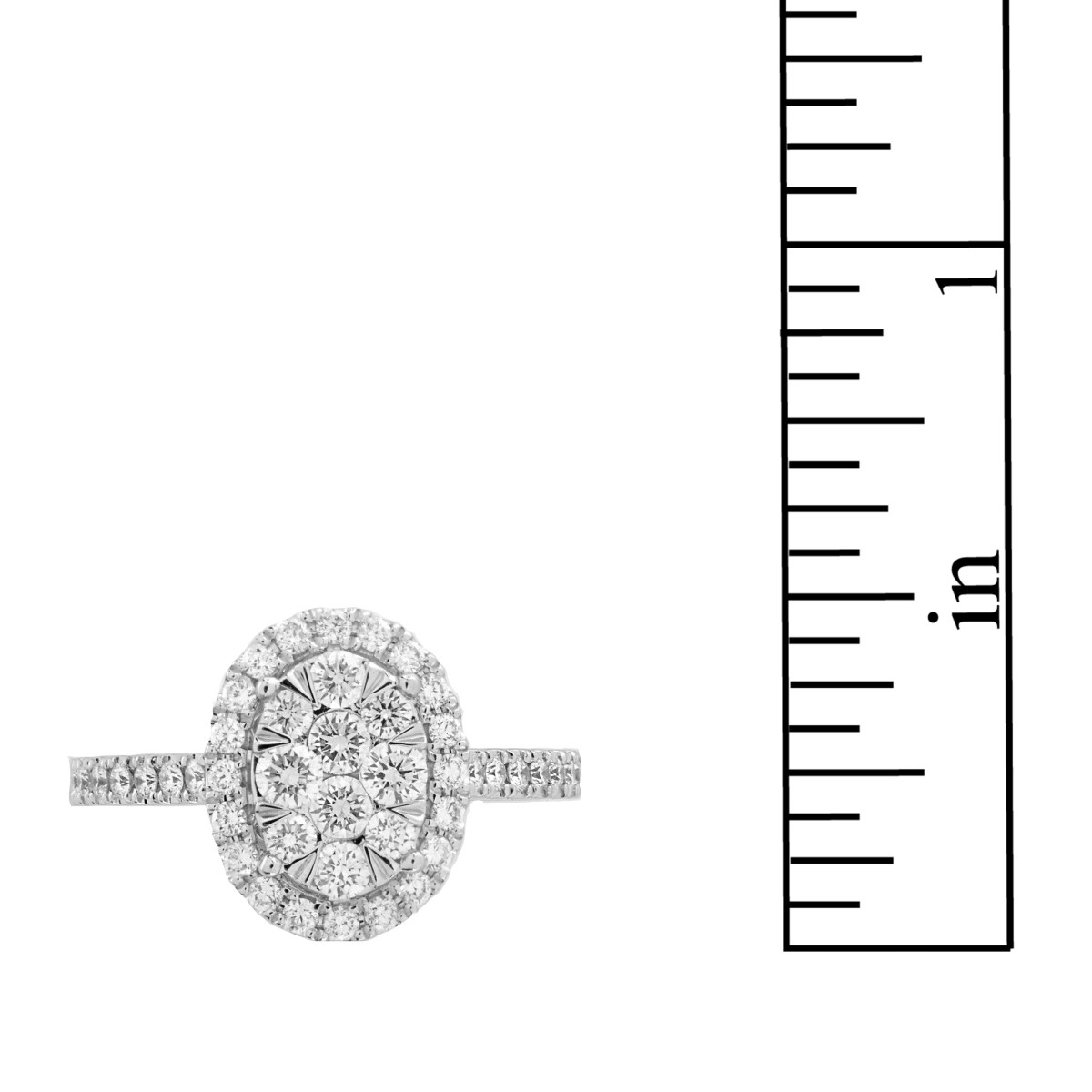 Diamond and 14K Engagement Ring