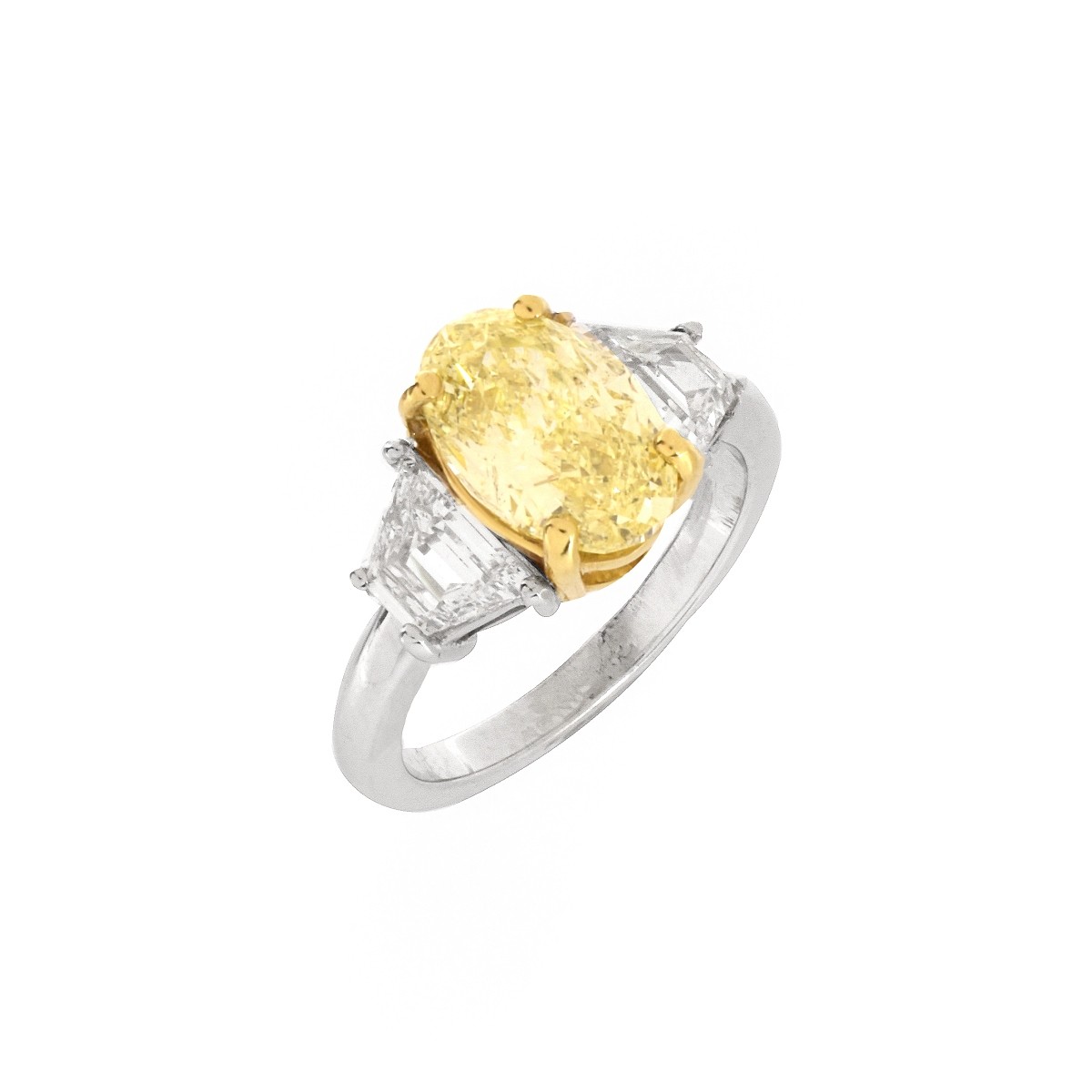 Fancy Yellow Diamond and 14K Ring