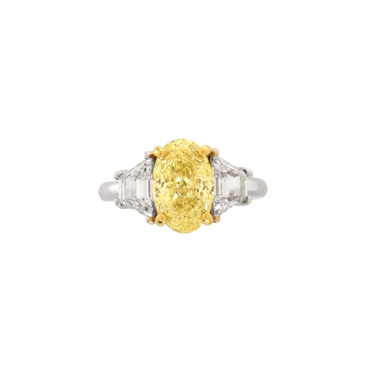 Fancy Yellow Diamond and 14K Ring