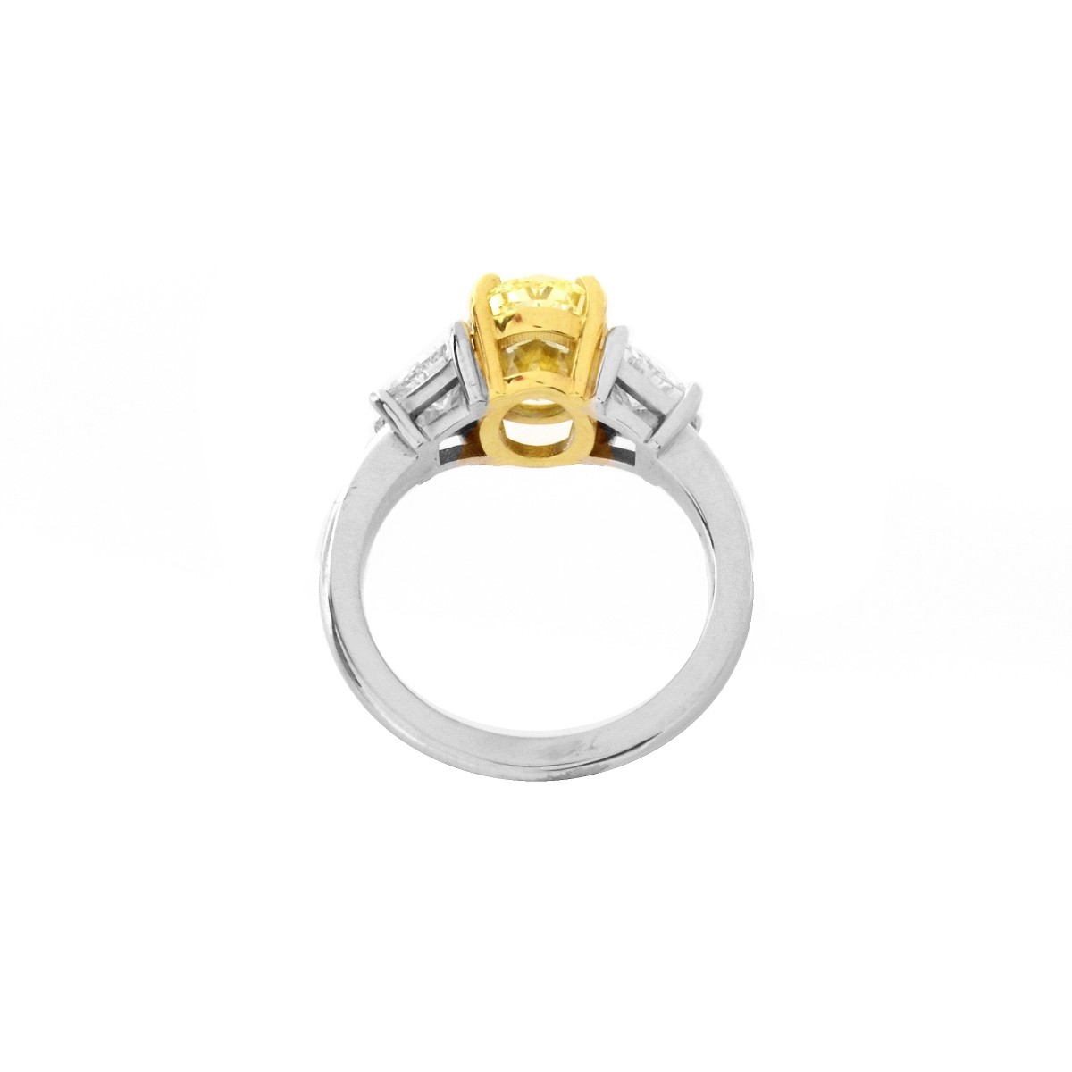 Fancy Yellow Diamond and 14K Ring