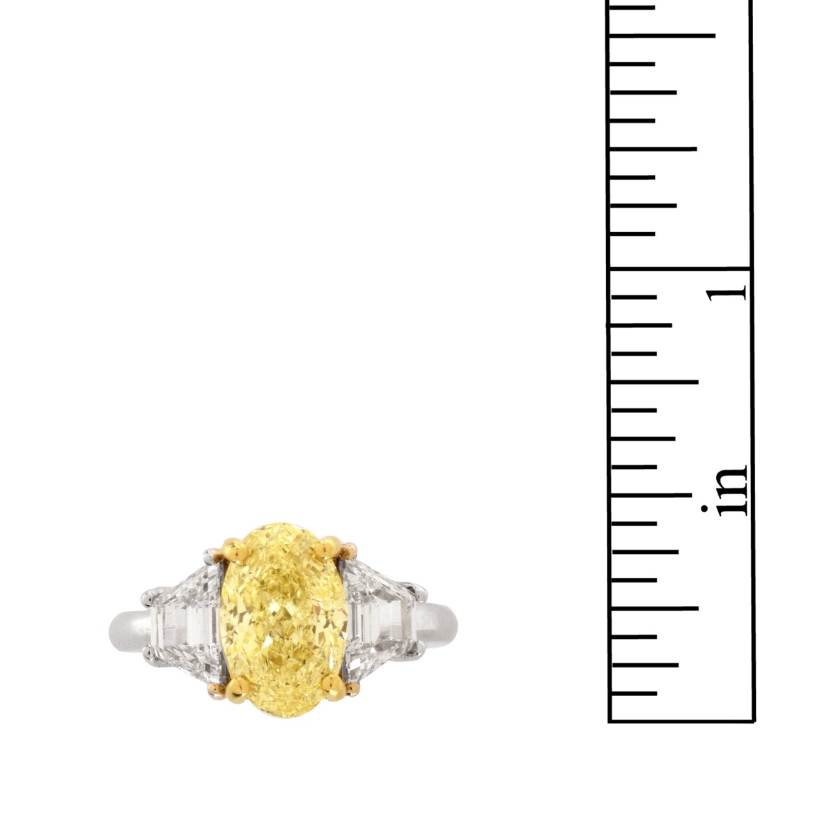 Fancy Yellow Diamond and 14K Ring