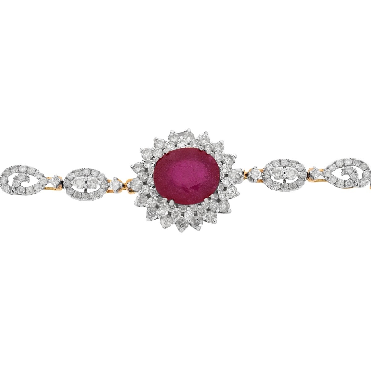 AGL Ruby, Diamond and 14K Bracelet