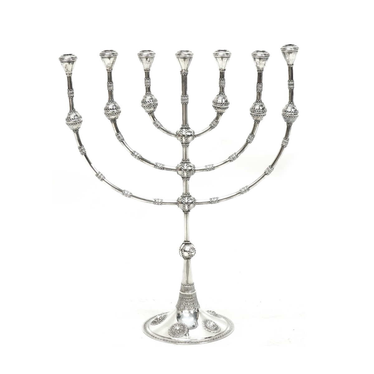 Large Sterling Silver Menorah